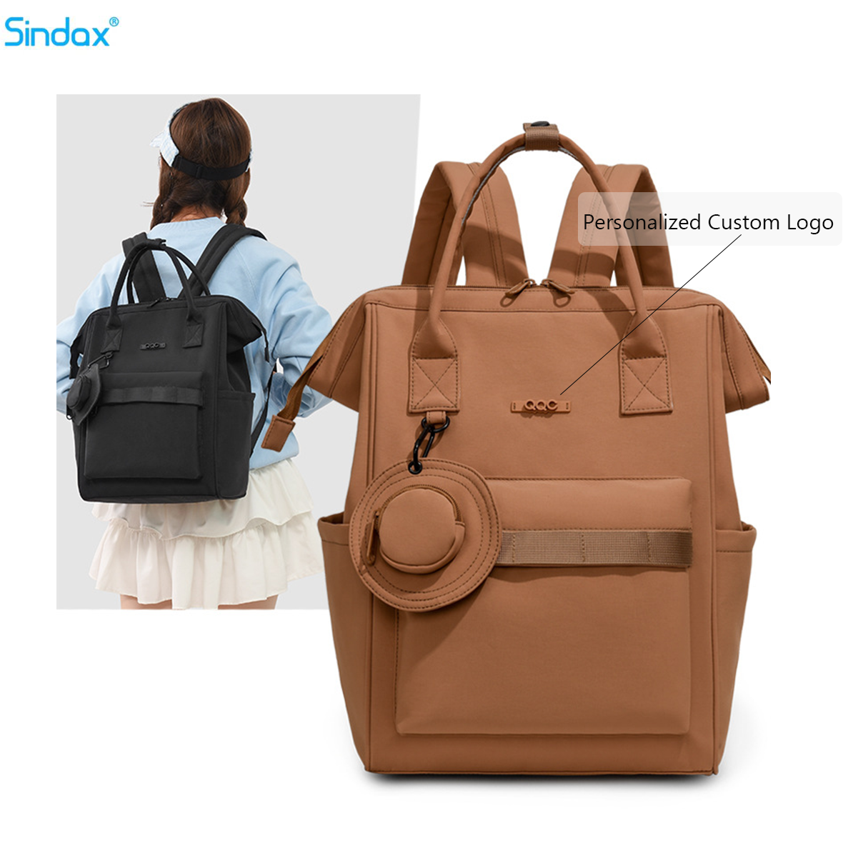 Backpack Diaper Bag - Japanese Style Mommy Bag Multi Functional