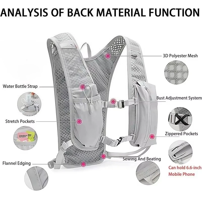 Hydration Pack Outdoor - Outdoor Hiking Cycling Hydration Vest Breathable
