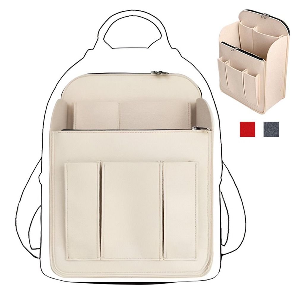 Backpack Insert Organizer - Durable Multi-Pocket Backpack Inner Bag Felt
