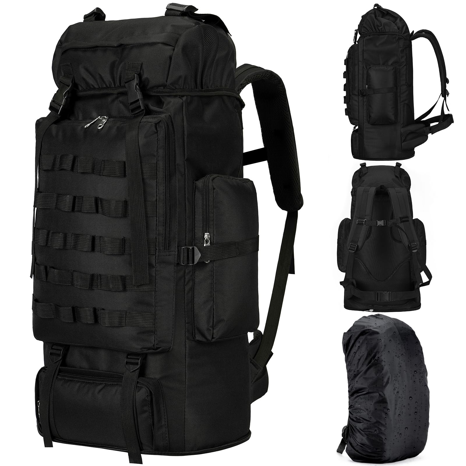Rucksack Military Style - 70L 100L Large Hiking Backpack With