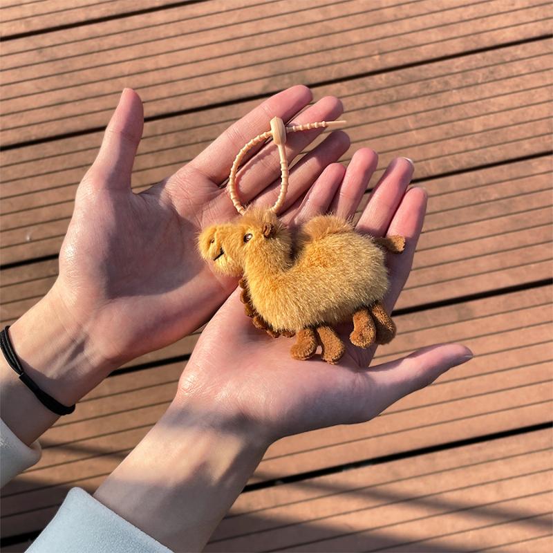 1PCS Mini Camel Plush Keychain - Mini Backpack Purse incelemesi ve fiyatı