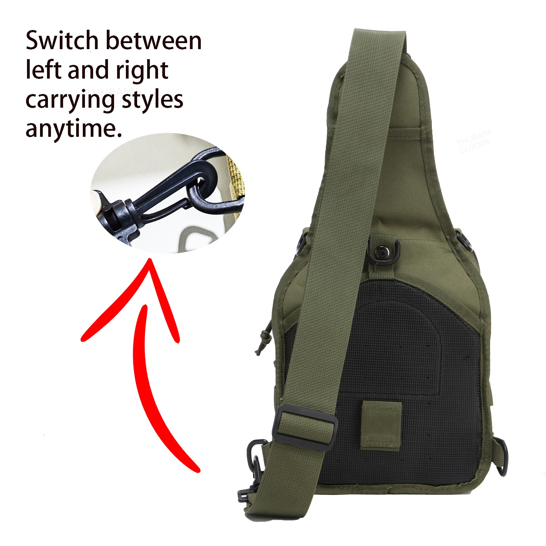 THURAM Outdoor Tactical Bag Ba - Sling Backpack Shoulder incelemesi ve fiyatı