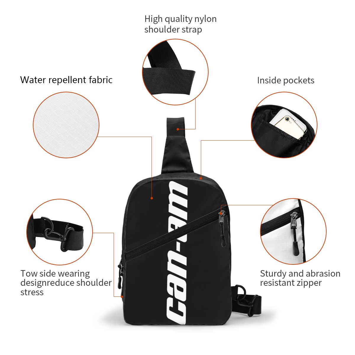 custom Motorcycle BRP Can-Am P - Sling Backpack Shoulder incelemesi ve fiyatı