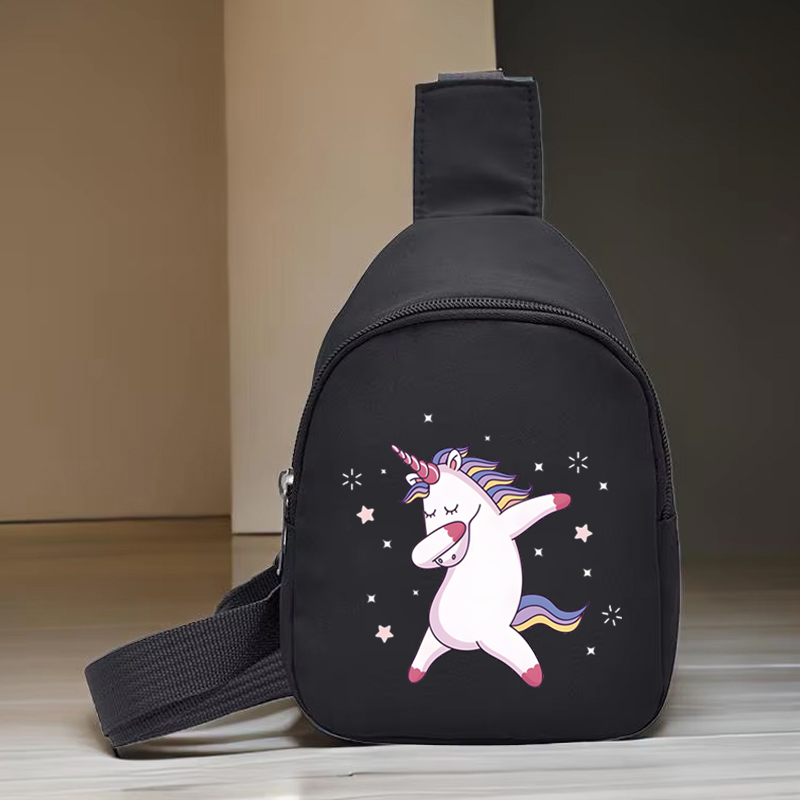 Cute Rainbow Unicorn Print Chi - Canvas Backpack Casual incelemesi ve fiyatı