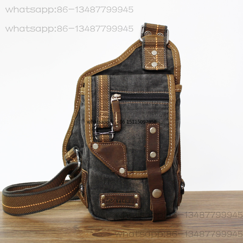 Men's breast bag retro canvas  - Canvas Backpack Casual incelemesi ve fiyatı