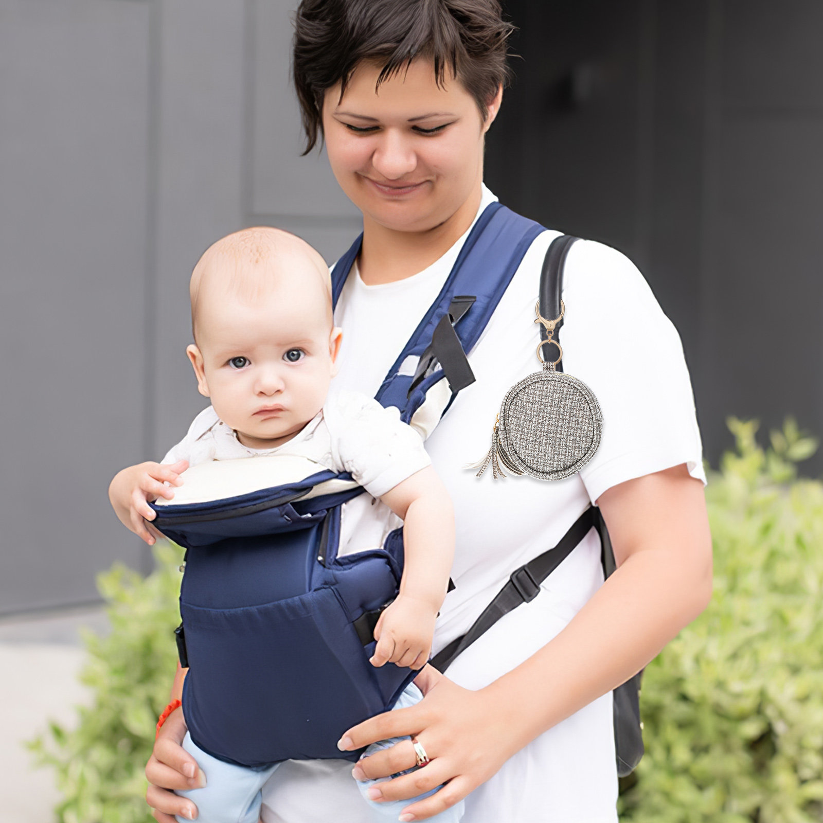 PU Pacifier Bag Portable Zippe - Backpack Diaper Bag incelemesi ve fiyatı