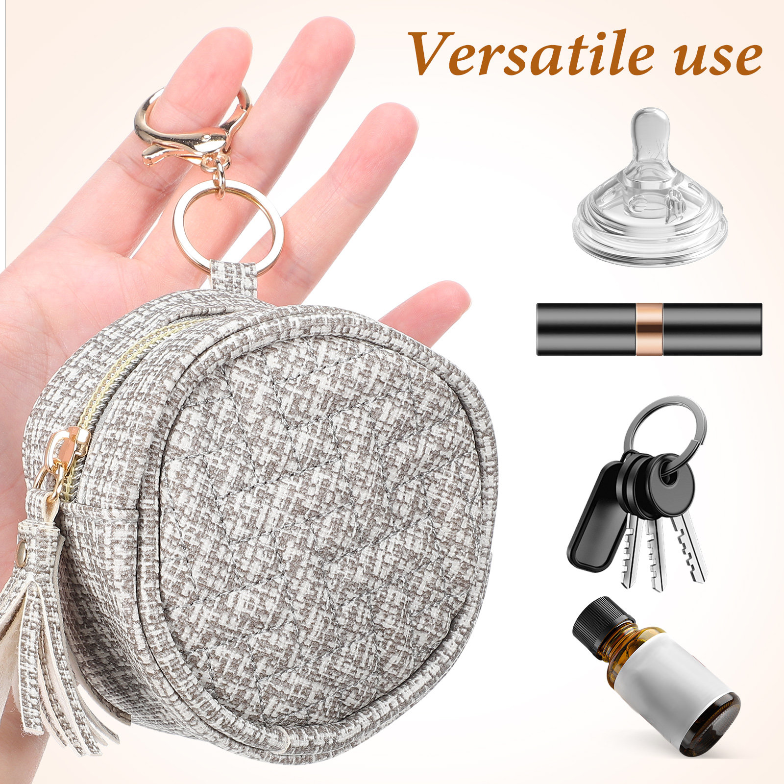 PU Pacifier Bag Portable Zippe - Backpack Diaper Bag incelemesi ve fiyatı