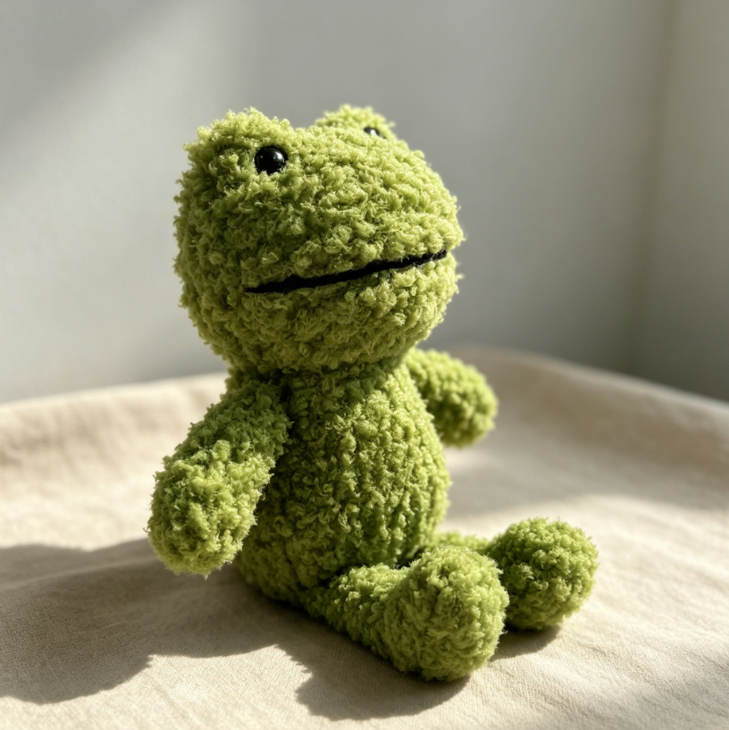 Kawaii Green Frog Plush Keycha - Mini Backpack Purse incelemesi ve fiyatı