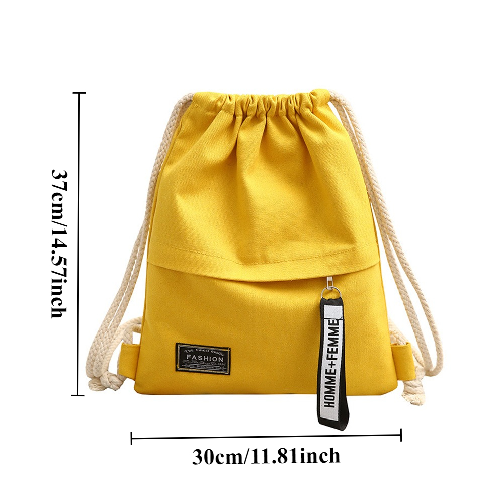 Student Canvas Bag Drawstring  - Canvas Backpack Casual incelemesi ve fiyatı