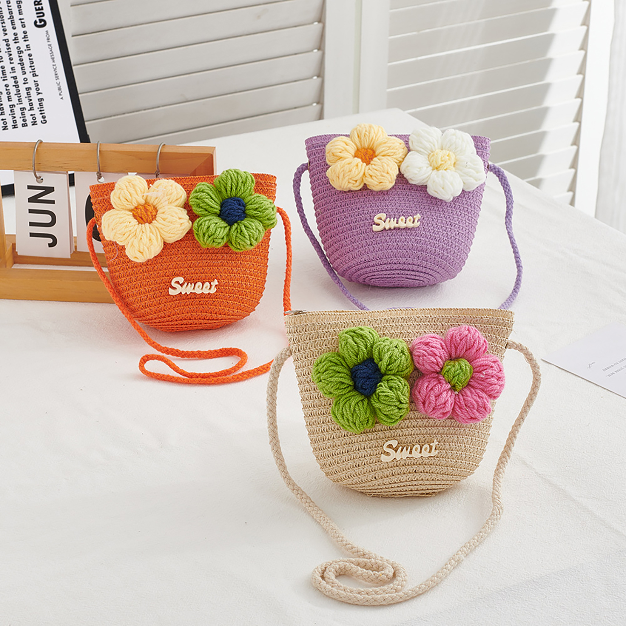Children Foldable Woven Straw  - Foldable Backpack Small incelemesi ve fiyatı
