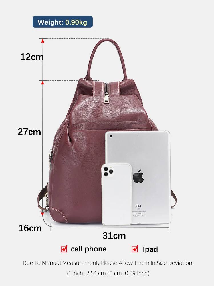 Zency Genuine Leather Women's  - Travel Backpack Anti Theft incelemesi ve fiyatı
