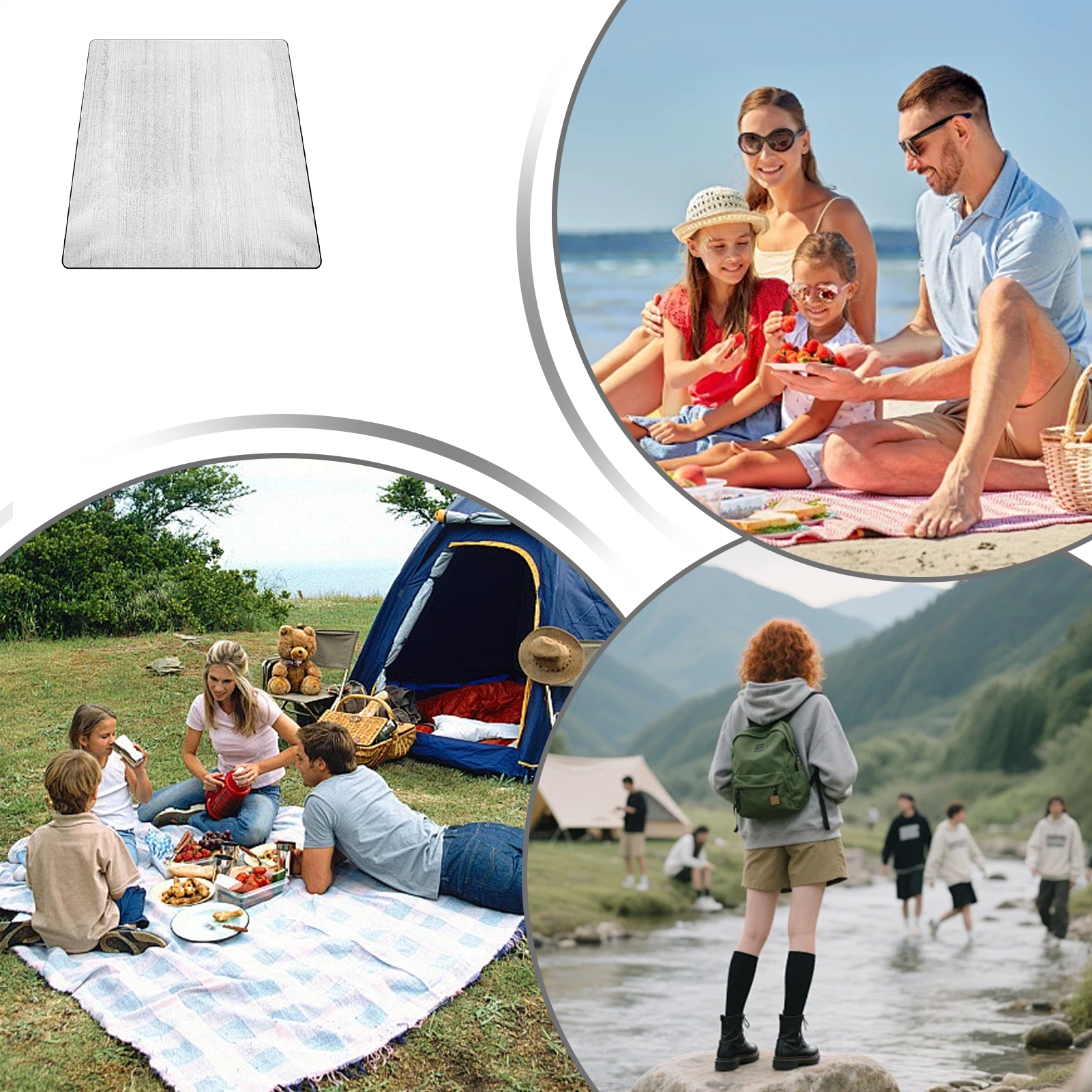 Sleeping Mat Camping 6.5x6.5ft - Hiking Backpack Waterproof incelemesi ve fiyatı