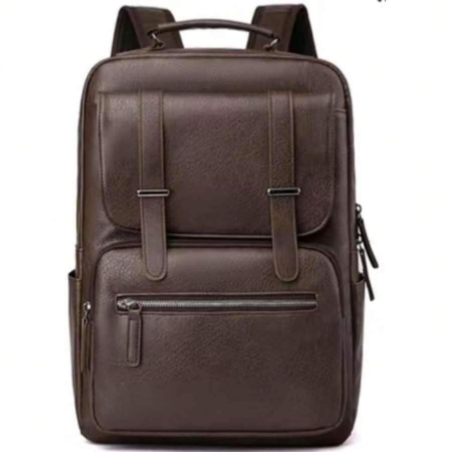 PU Leather Backpack For Men An - Laptop Backpack 15.6 incelemesi ve fiyatı