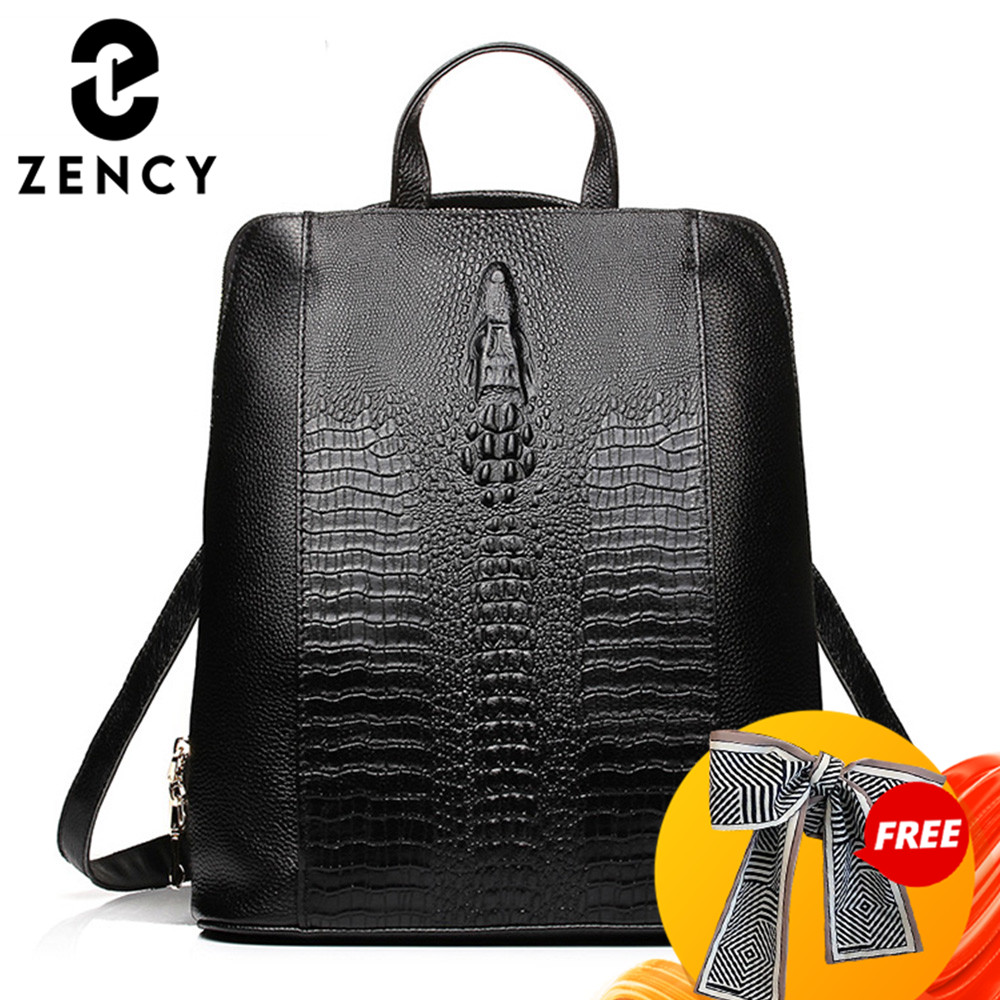 Zency 100% Genuine Leather Kna - Fashion Backpack Women incelemesi ve fiyatı