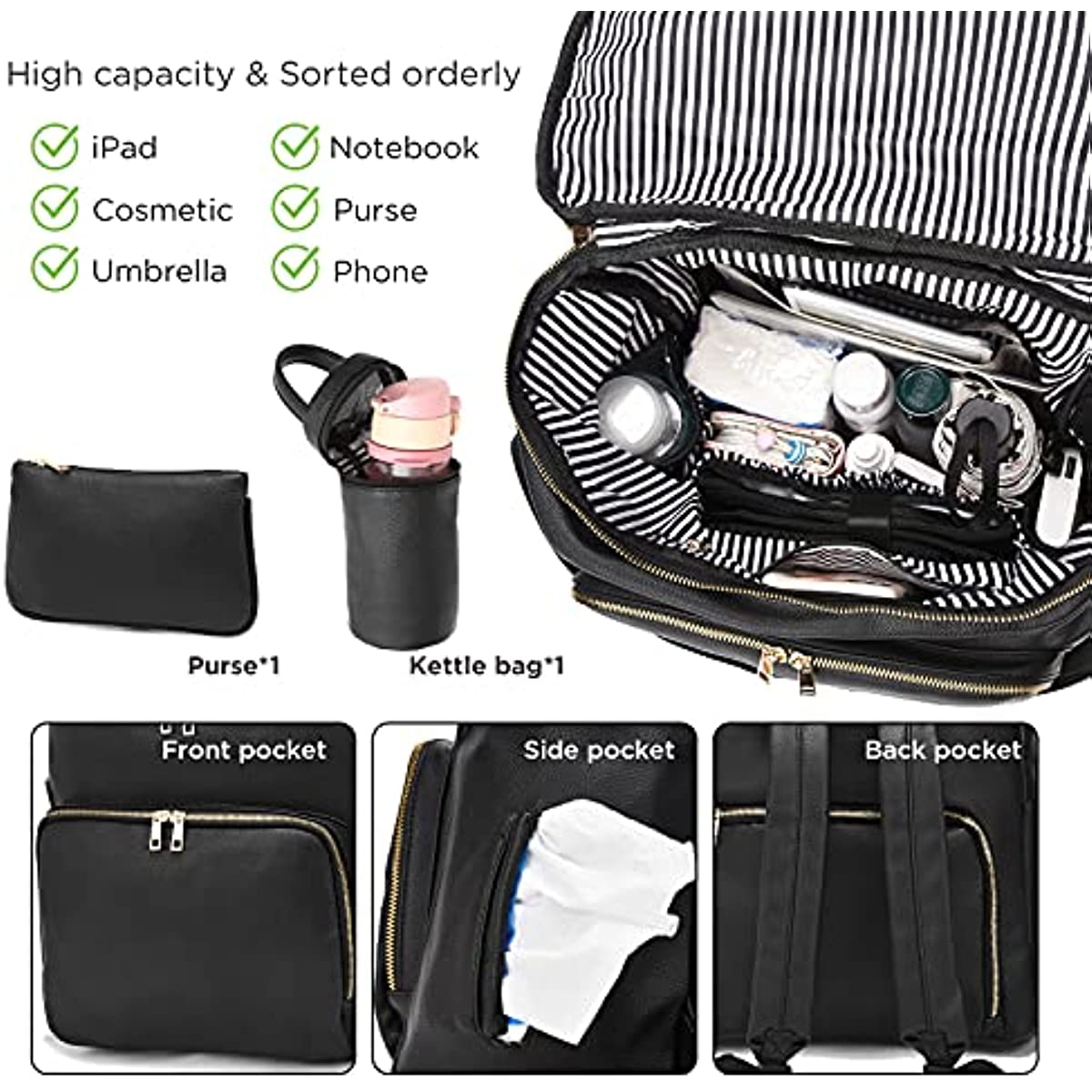 Diaper Bag Backpack Leather Ba - Backpack Diaper Bag incelemesi ve fiyatı