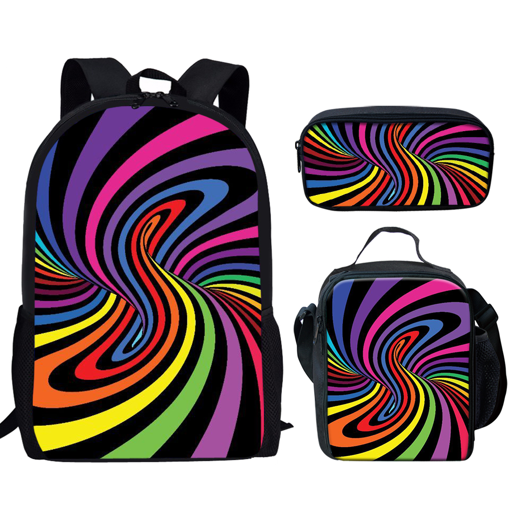 Rainbow Pride Stripes Print 3S - School Backpack Teen incelemesi ve fiyatı