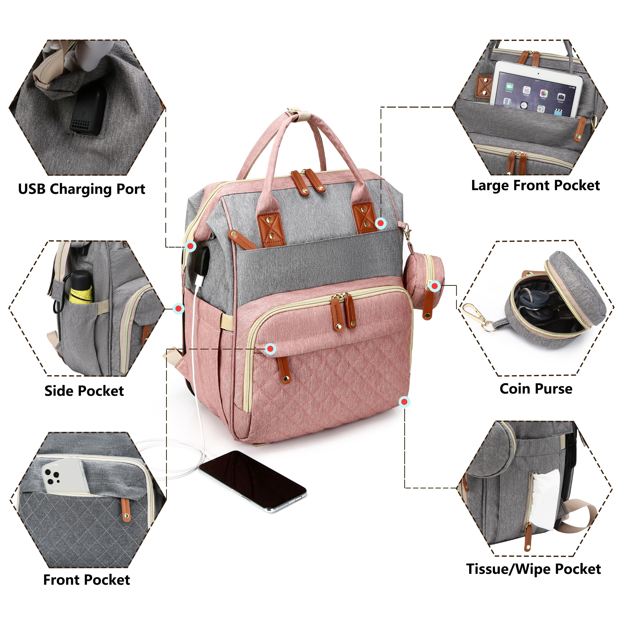 Baby Diaper Bag Backpack, Baby - Backpack Diaper Bag incelemesi ve fiyatı