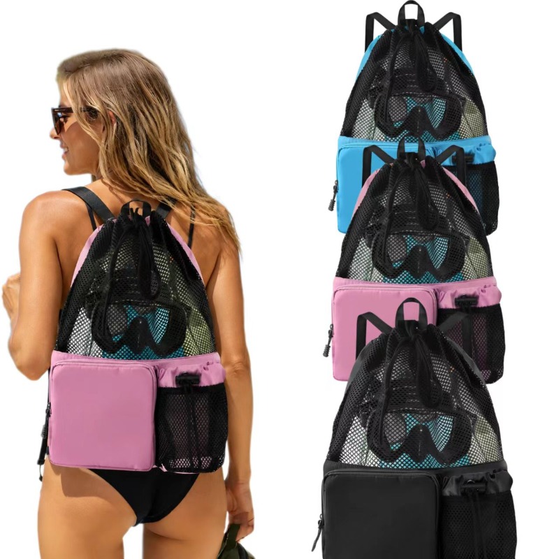 Large Capacity Mesh Drawstring - Drawstring Gym Bag incelemesi ve fiyatı
