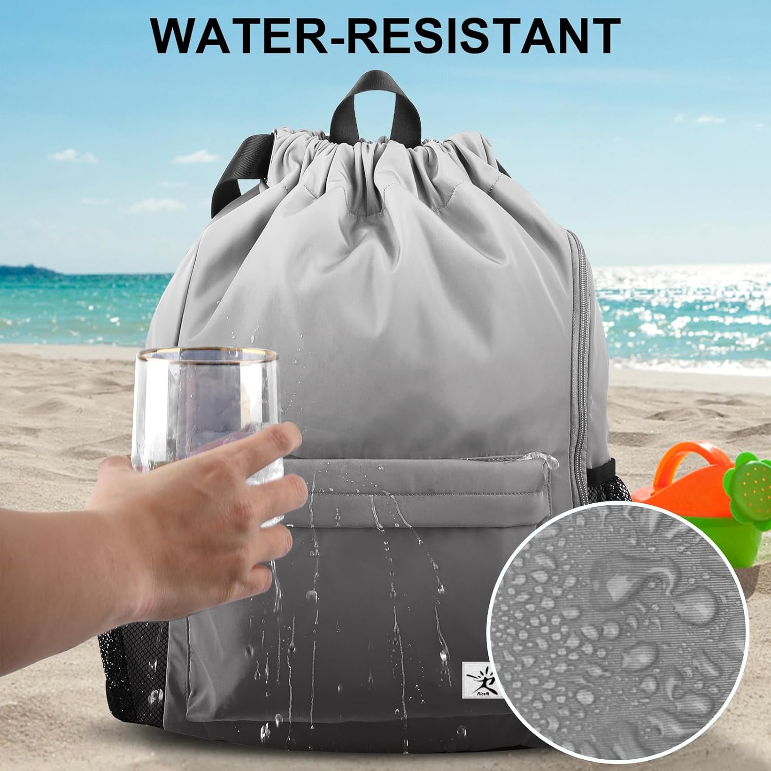 Drawstring Backpack with Mesh  - Drawstring Gym Bag incelemesi ve fiyatı