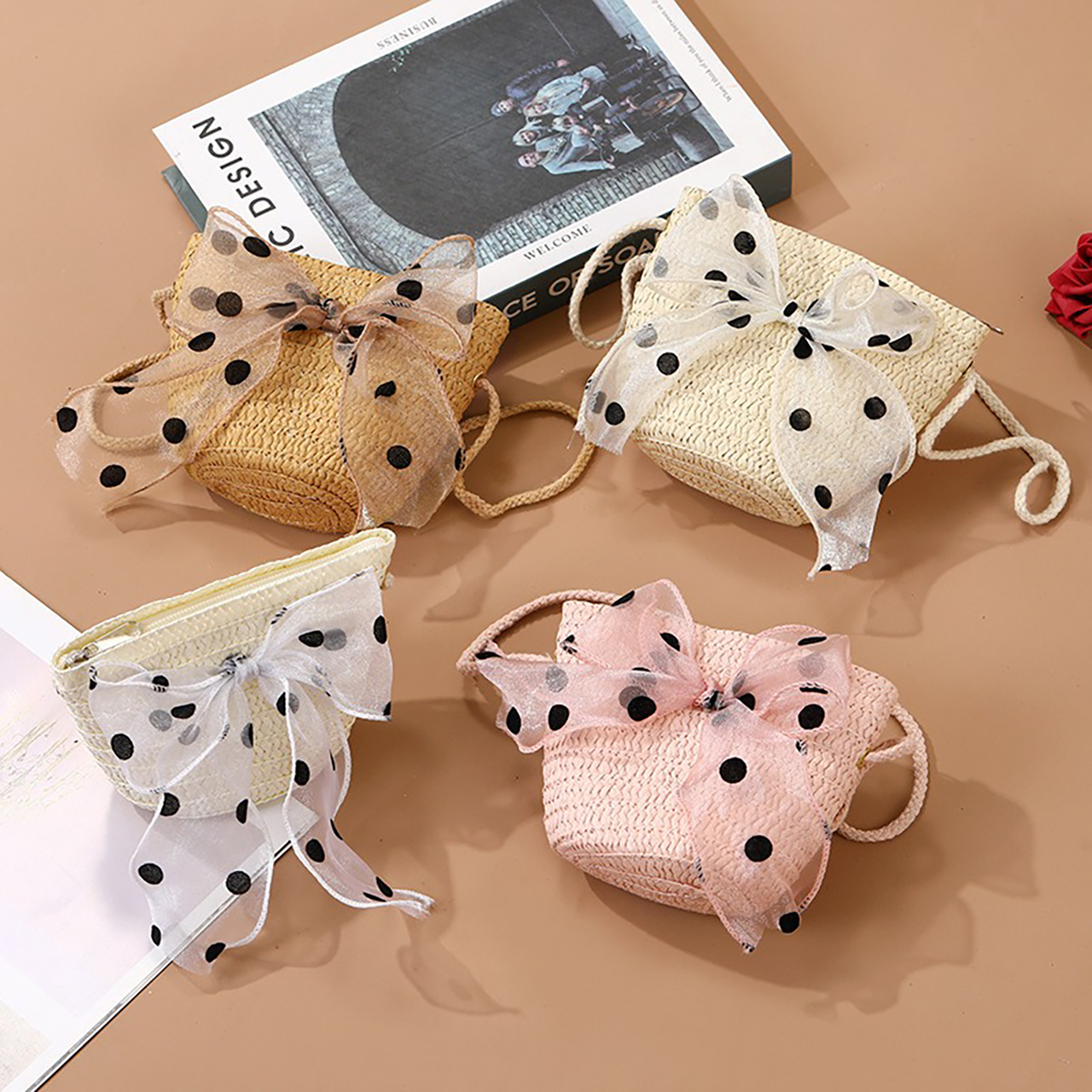 Children Foldable Woven Straw  - Foldable Backpack Small incelemesi ve fiyatı