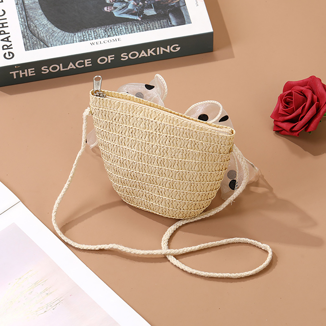 Children Foldable Woven Straw  - Foldable Backpack Small incelemesi ve fiyatı