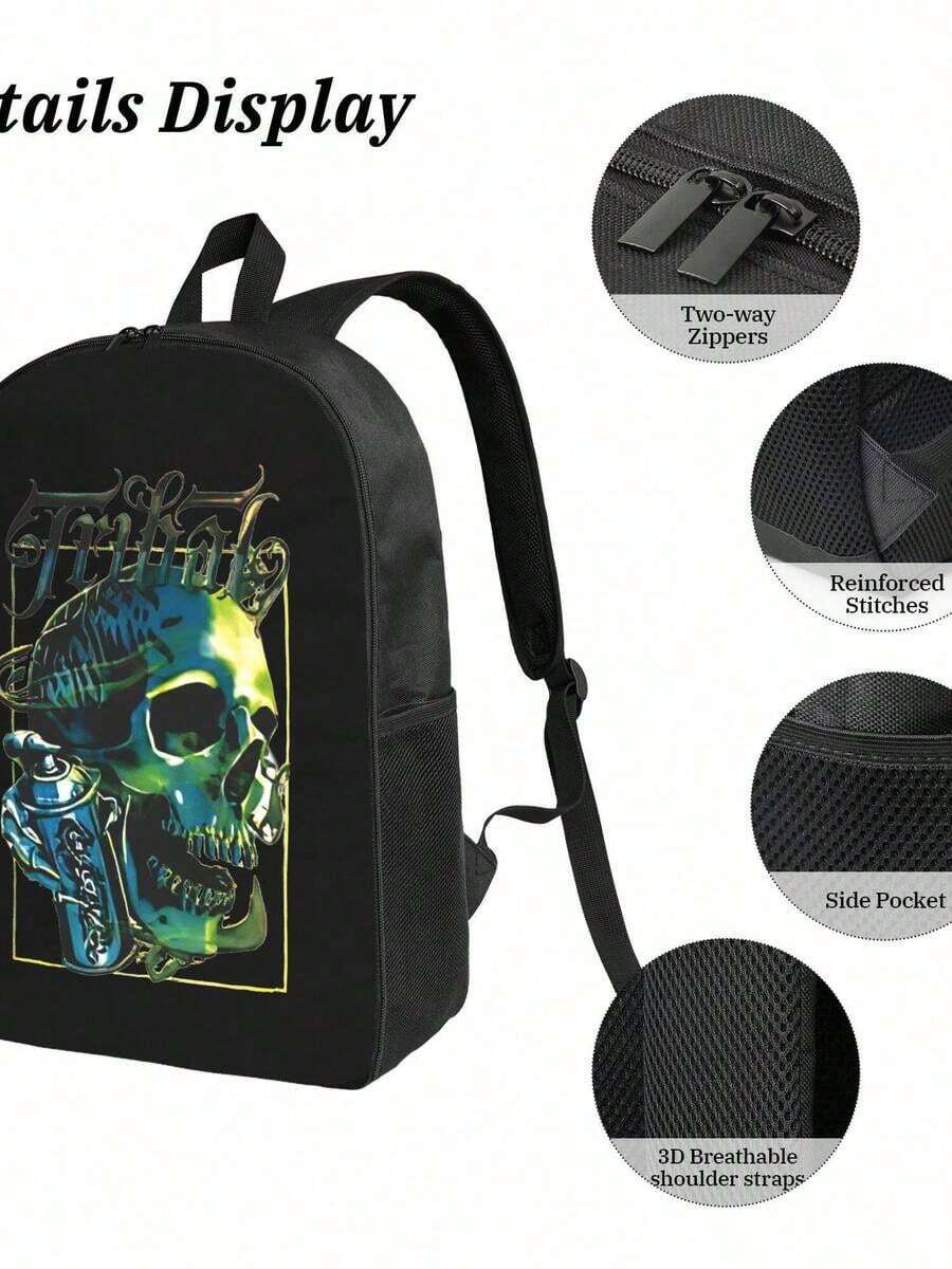 Graffiti Skull Waterproof Back - Travel Backpack Anti Theft incelemesi ve fiyatı