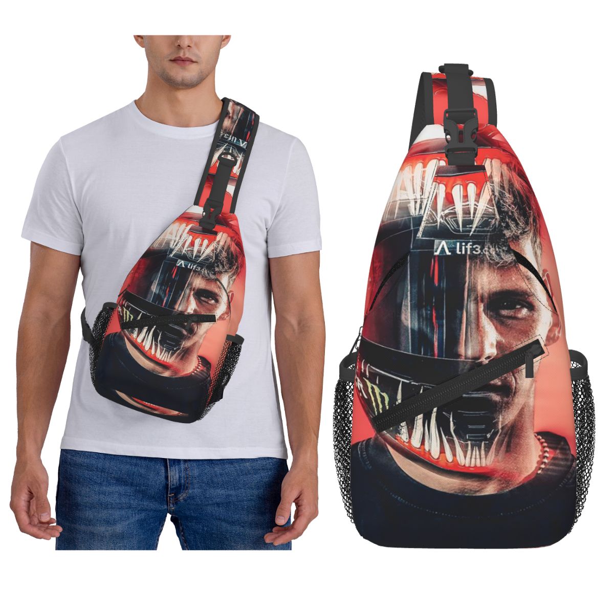Fabio Quartararo El Diablo Mot - Sling Backpack Shoulder incelemesi ve fiyatı